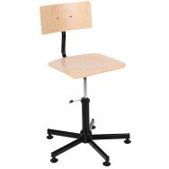 Siège bois patins assise hauteur 47 à 62 cm