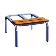Socle-banc pour vestiaire Seamline® - 2 lames chêne
