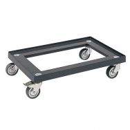 Socle roulant pour bac type Rako 400x600mm 4 roulettes pivotantes Gris