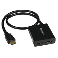 Splitter vidéo HDMI 4Kà2 ports-Répartiteur HDMI 1x2 alimenté USB ou adaptateur
