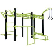 Station Cross Training barres pour parcours sportif Freetness