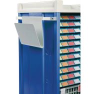 Support document gris pour chariot de distribution