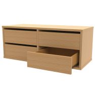 Surmeuble 4 tiroirs hêtre Oscar