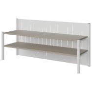 Surmeuble de buffet Malibu 3 portes fond tôle