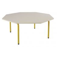 Table Elodie II octogonale, 4 pieds tube