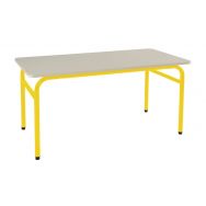Table Elodie II rectangulaire, 4 pieds tube