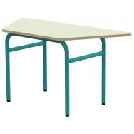 Table Elodie II trapèze, 4 pieds tube