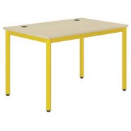 Table Info prof 80 cm T6 passe câble mélaminé chants polypropylène
