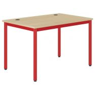 Table Info prof 80 cm T6 passe câble stratifié chants polypropylène