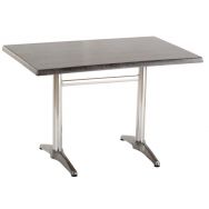 Table Pep's 70 x 70 cm plateau gris cendré