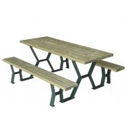Table bancs Tabalou sans dossier