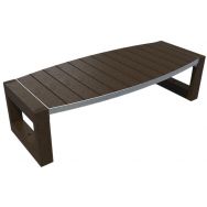 Table basse Escapade ovale cadre galva