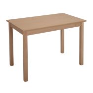 Table bureau Armel 4 pieds 60 x 80 cm coloris Hêtre naturel