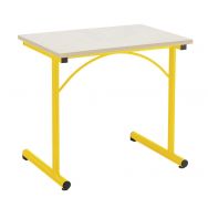 Table fixe Atlas II avec chants plaqués