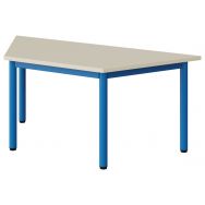 Table maternelle Atlas trapèze plateau stratifié beige chants alaisés