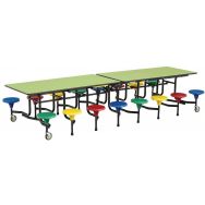 Table mobile junior rectangulaire 16 assises Taille 3
