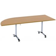 Table plateau stratifié Axe angle à gauche