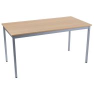Table polyvalente chêne alu 120x60