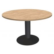 Table réunion ronde Lounge Ø 100 cm pied central