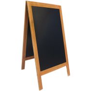 Tableau-chevalet de trottoir 70 x 120 cm teck