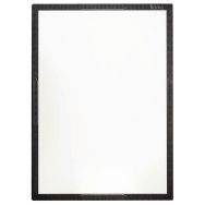 Tableau Flomo 93x128cm en acier émaillé blanc encadrement noir