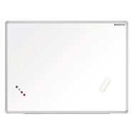 Tableau simple émaillé blanc, cadre aluminium anodisé