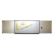 Tableau triptyque cadre aluminium noir