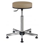 Tabouret Laboratoire sur patins assise confort tissu enduit