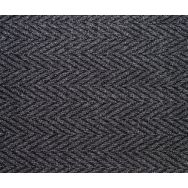 Tapis d'entrée polypropylène à chevrons 90 x 60 cm Anthracite