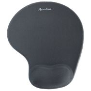 Tapis souris lycra+ gel ergonomique - avec repose-poignet anthracite