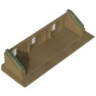 Terrasse éphémère Eco Parklet avec garde corps