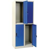 Vestiaire multicases Bleu - Manutan
