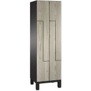 Vestiaire sur pied porte L bois