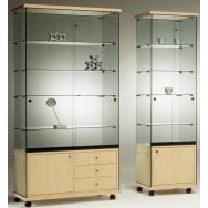 Vitrine Easy E6 - Avec armoire basse et éclairage LED