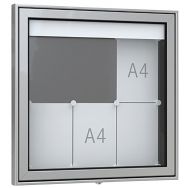 Vitrine d'affichage - Premium TN - Sur pieds - Aluminium - WSM