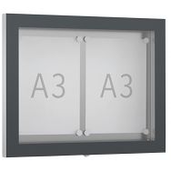 Vitrine d'affichage GG - Murale - Anthracite - WSM