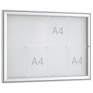 Vitrine d'affichage à porte battante FSK - Murale - Aluminium - WSM
