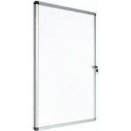 Vitrine d'intérieur Manutan 1 porte - Fond aluminium