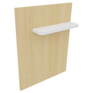 Voile d'accueil avec tablette porte-sac chêne clair/blanc
