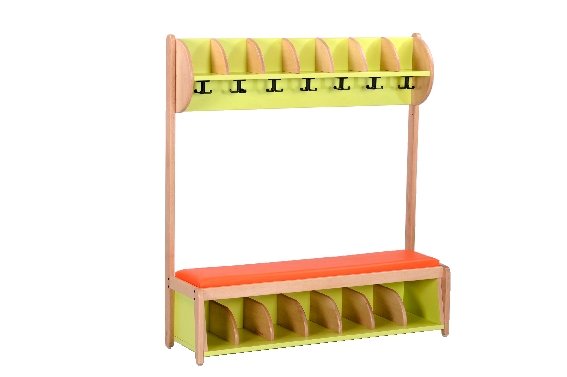 Banc vestiaire de crèche