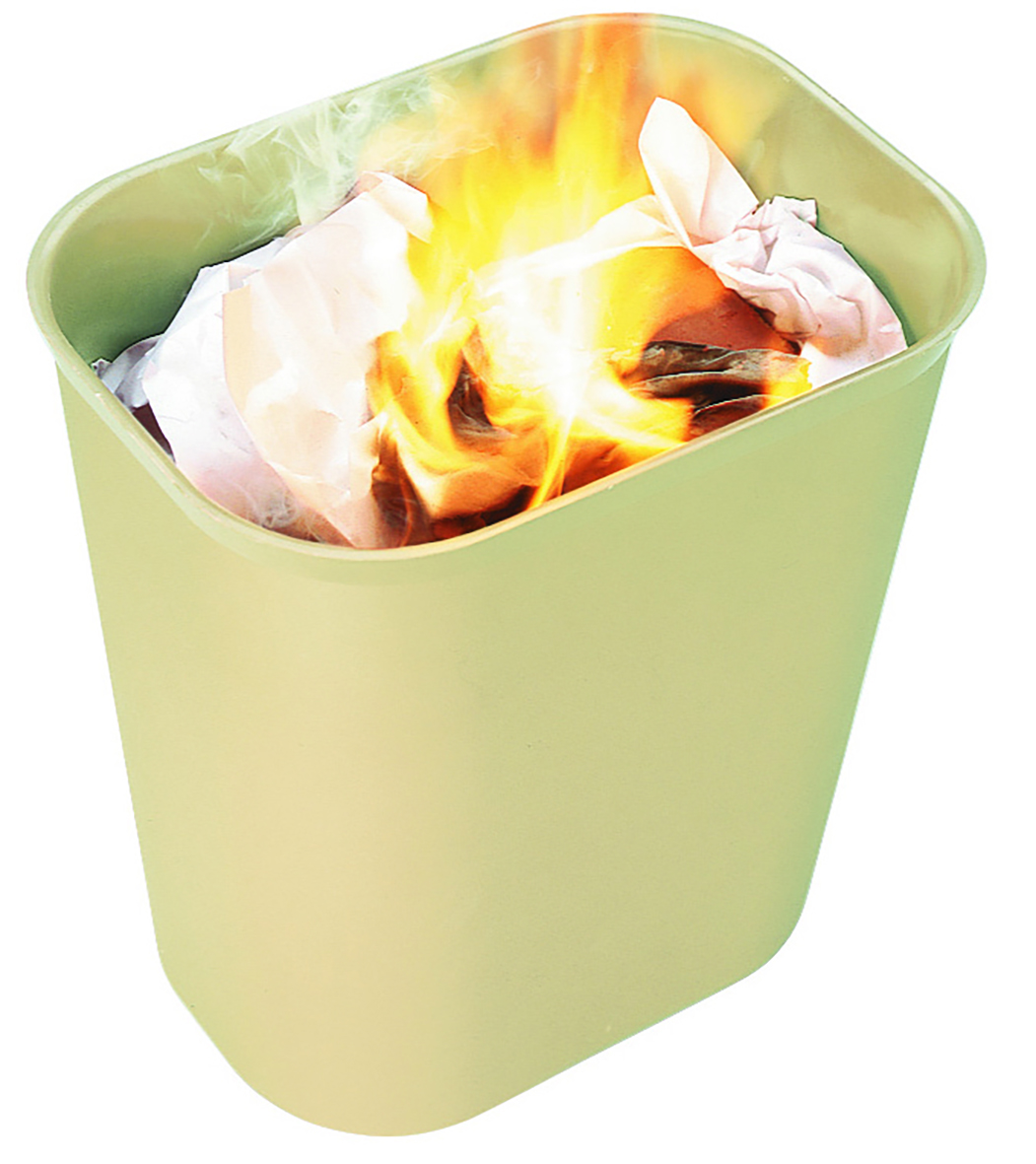 Poubelle anti-feu