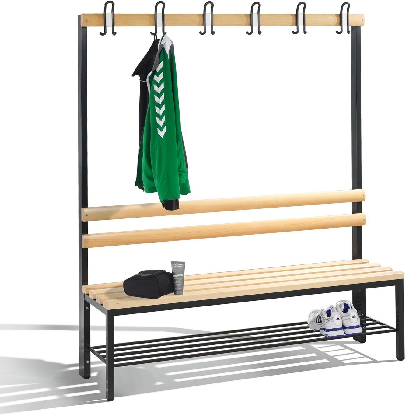 Patère et Banc vestiaire de salle de sport
