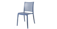 Chaise et tabouret de terrasse