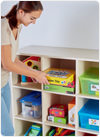 Meuble de rangement maternelle et crèche NATHAN