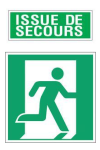 Signalisation d'évacuation