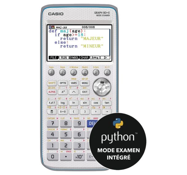 Calculatrice Graphique CASIO Graph 90+ E Python