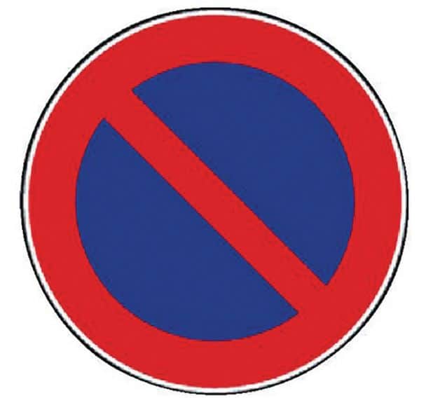 Autocollants stationnement interdit personnalisable. Votre message