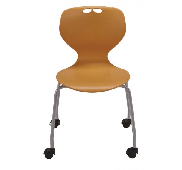 Chaise Mahia 4 Pieds Acier A Roulettes T6 Manutan Collectivites