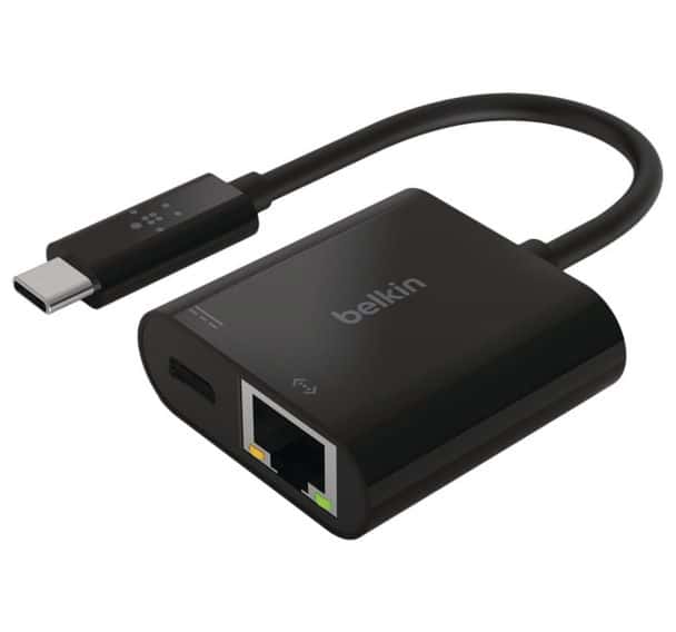 Adaptateur USB-C vers Ethernet + recharge - Belkin