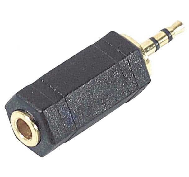 Adaptateur stéréo Mini Jack 3.5 mm vers Micro Jack 2.5 mm